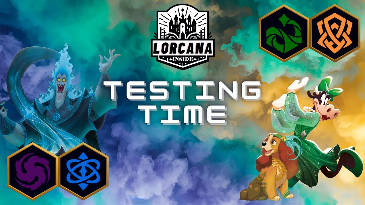TESTING TIME !!! Testiamo due deck di Disney Lorcana , Blurple VS Amber/Emerald dog