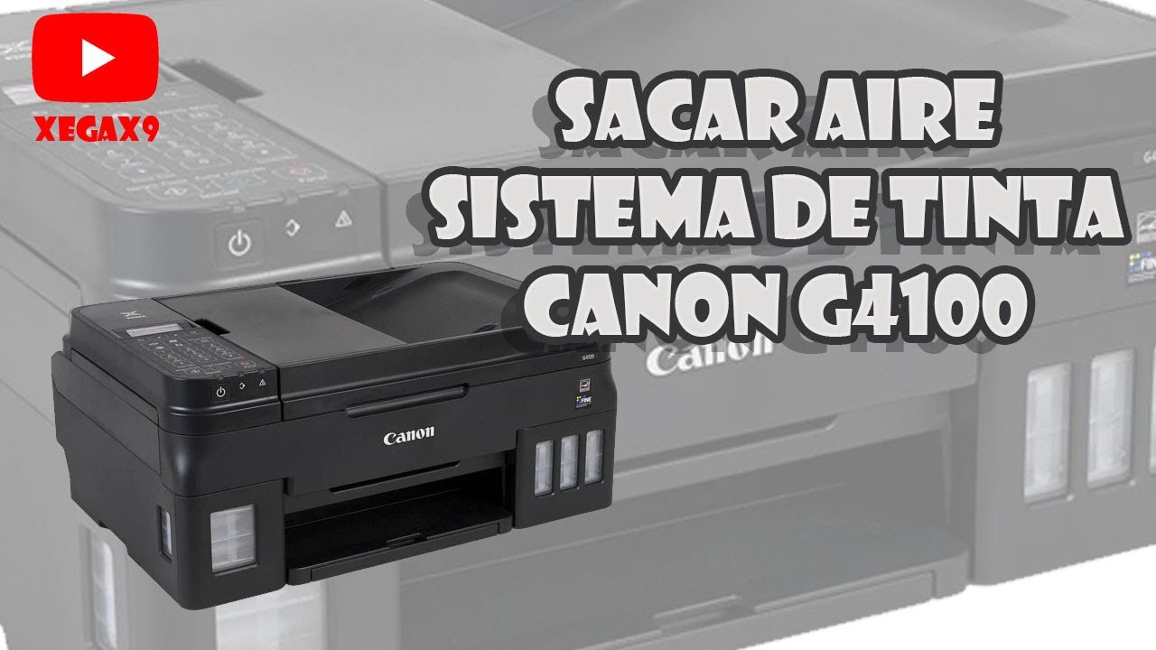 Sacar Aire del Sistema De Tinta Canon G4100