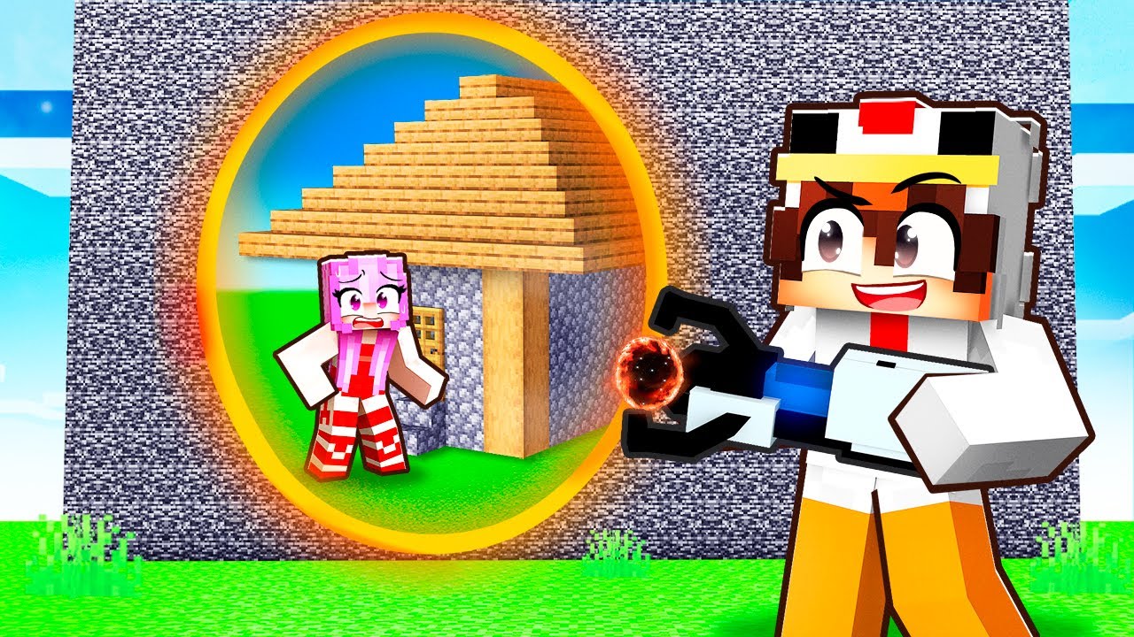 J'ai triché avec un PORTAL GUN en Build Battle sur Minecraft !