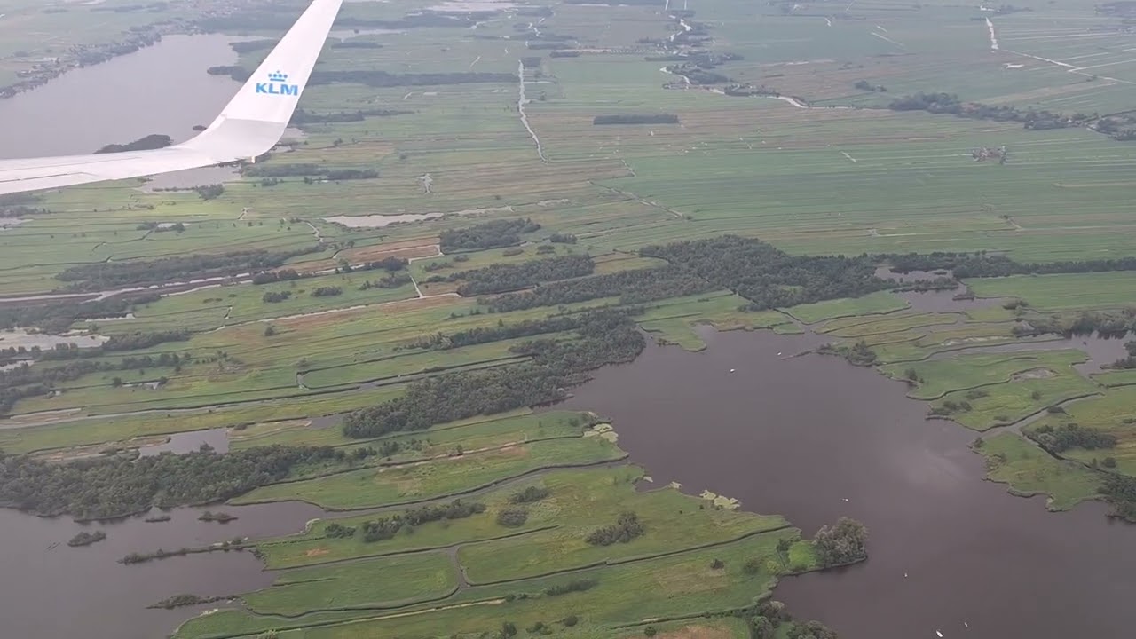 Landing at Amsterdam International Airport Schiphol July 13th 2025