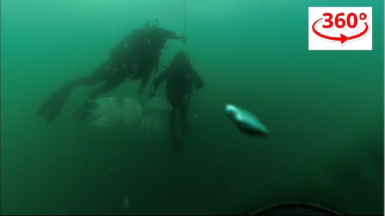 Sub apă cu scafandrii militari. Scufundări în Marea Neagra cu scafandrii de luptă. Imagini sub apă.