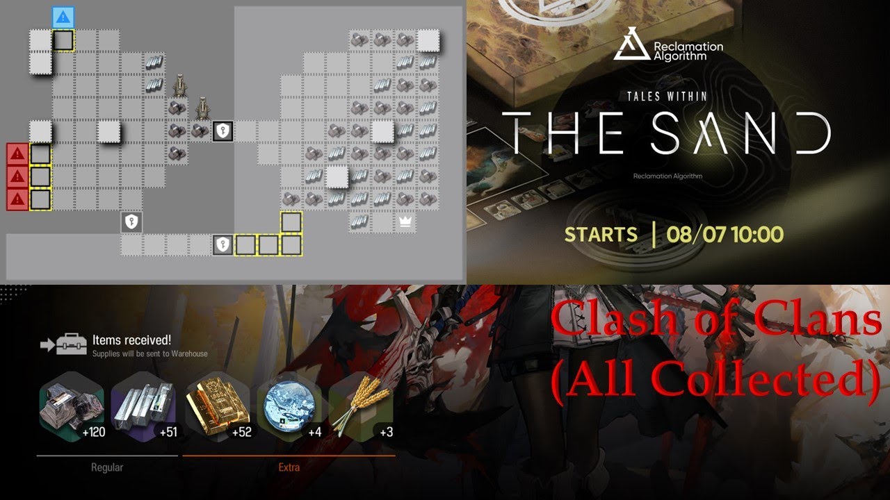 Clash of Clans (All Collected) | Resource Zone | RA#2 [TALES WITHIN THE SAND] [Arknights]