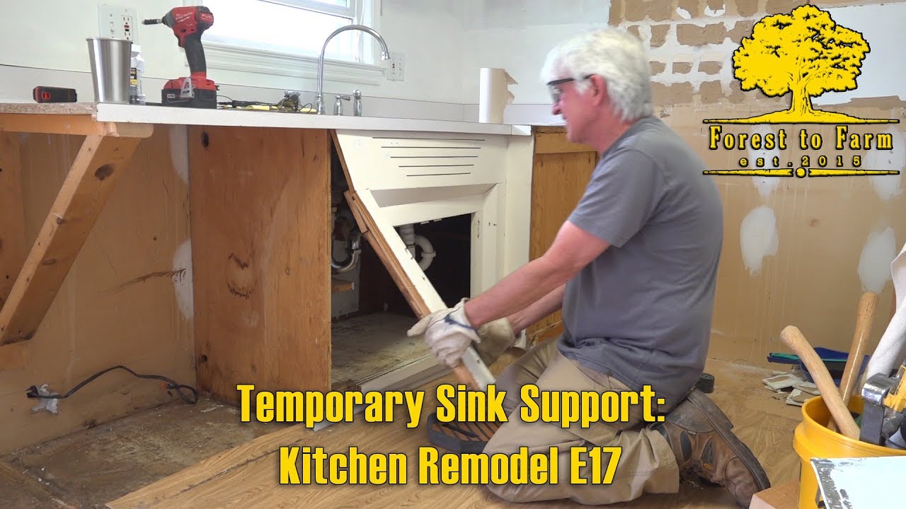 Temporary Sink Support: Kitchen Remodel E17