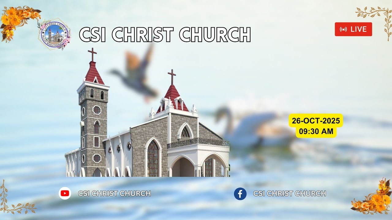 SUNDAY SERVICE 26-Oct- 2025 | CSI CHRIST CHURCH COIMBATORE