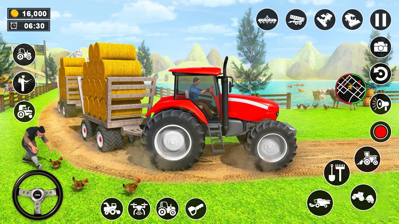 Real Tractor Games 2026 | Indian Farming Cargo Tractor Offroad Driving Game | Android Gameplay