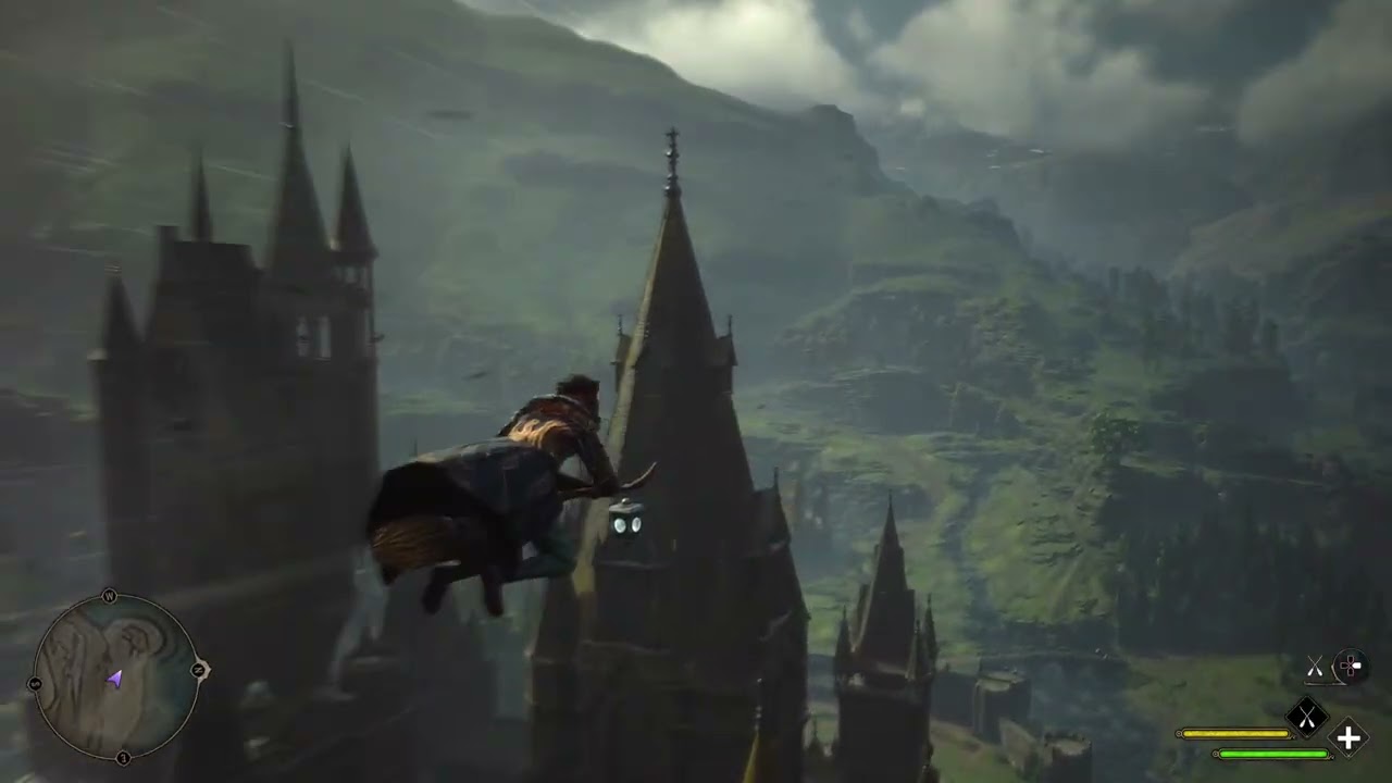 Hogwarts Legacy_flying around  Hogwarts