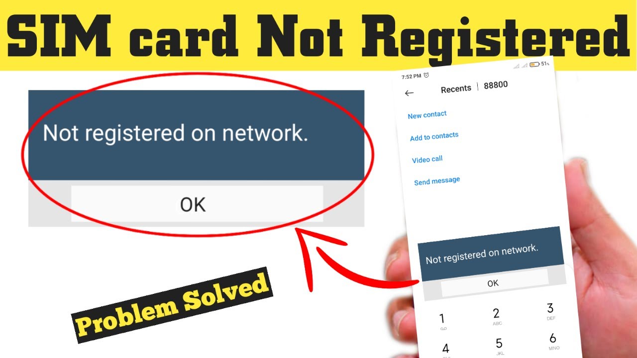 Fix Sim card Not Registered On Network Only Emergency Calls