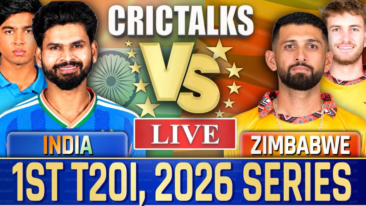 🔴 Live: IND vs ZIM, 1st T20I, 2026 Series Live Cricket Match Today, Live Score Commentary 11 Ov
