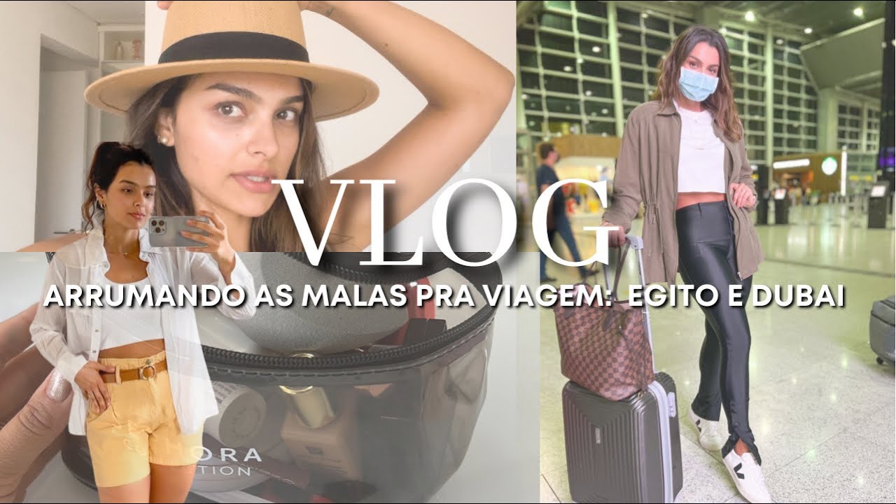 VLOG: Arrumando as malas para o EGITO e DUBAI | O que levar na mala de viagem