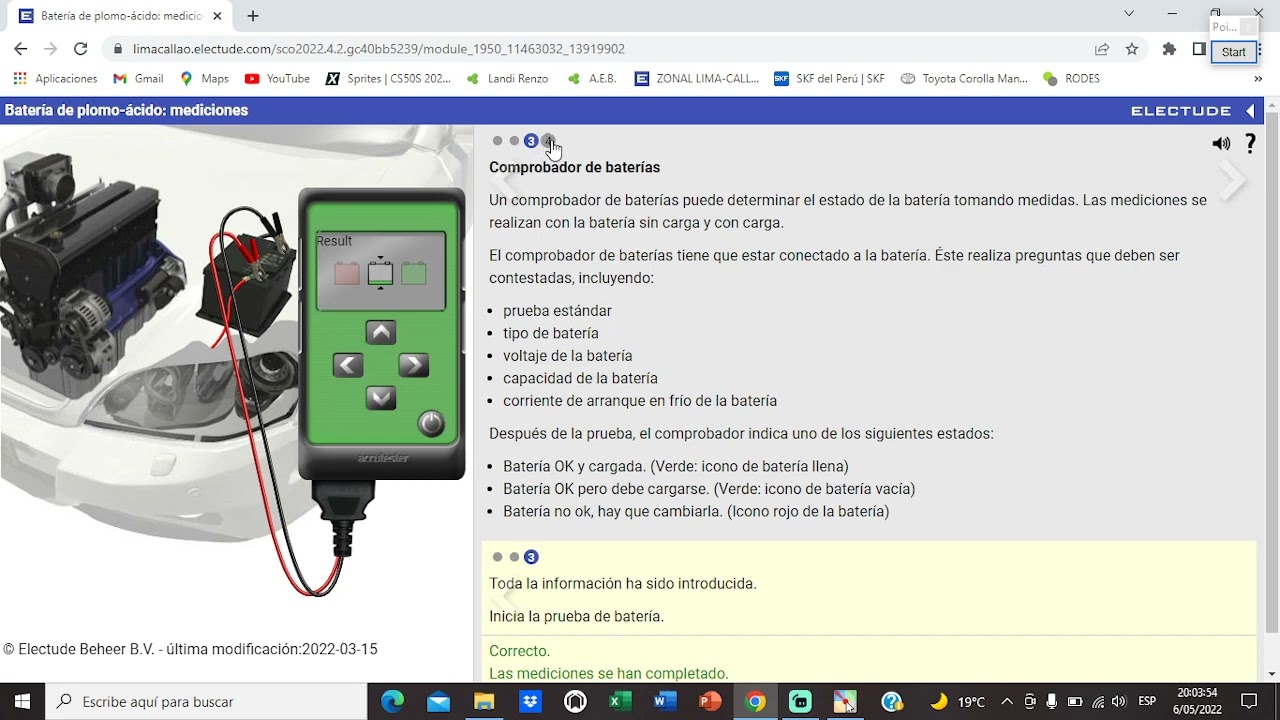 Batería de plomo-ácido: mediciones