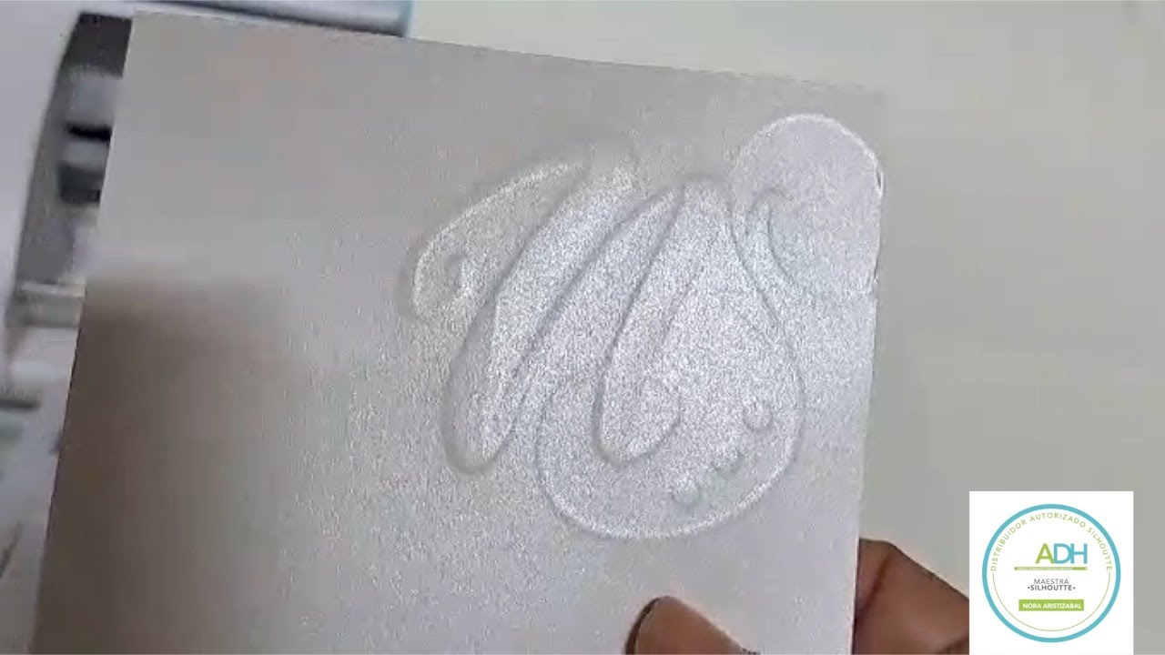 Herramienta de Embossing o Repujado Cameo 5 como hacer relieve o repujado de Monogramas