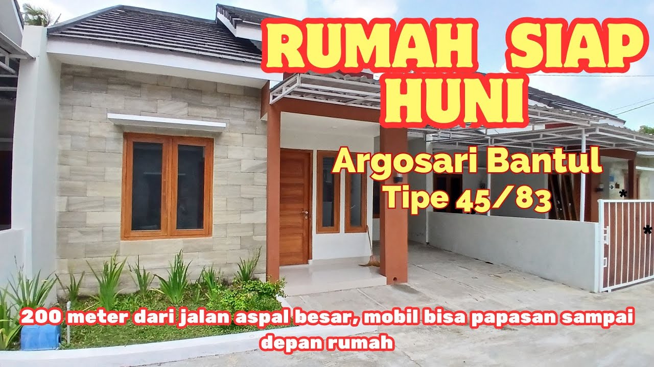 Rumah siap huni tipe 45/83 di Argosari Bantul Yogyakarta, 200 m ke jalan aspal , mobil bisa papasan
