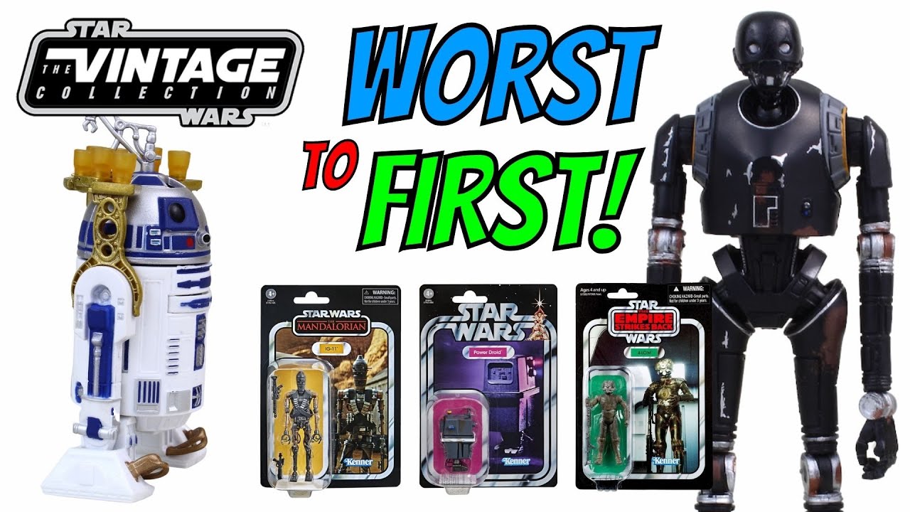 Vintage Collection Worst to First | All Star Wars TVC Droids Figures Ranked!
