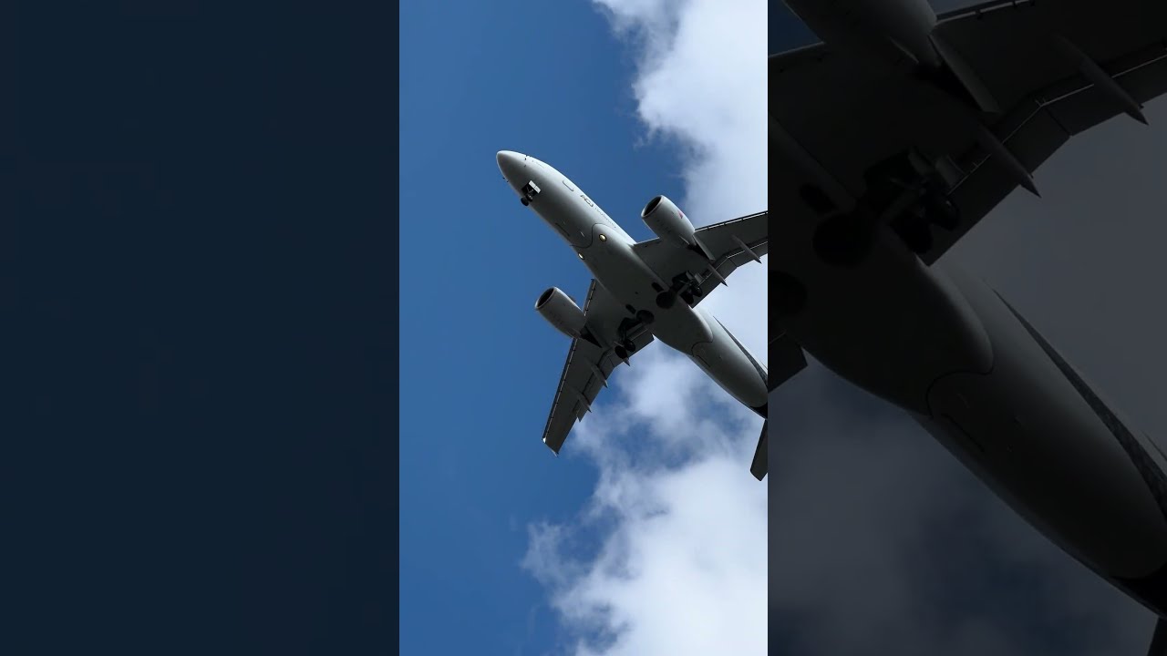 ACJ TwoTwenty Airbus A220-100 9H-FIVE Landing Farnborough 