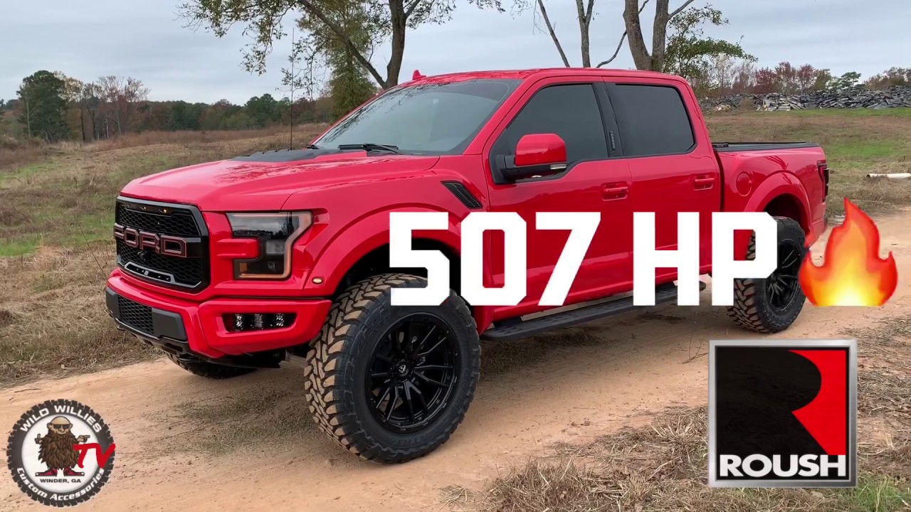 2019 Ford Performance Raptor Build 507 HP Akins Wild Willies 37s Roush Race Red Fuel Toyo