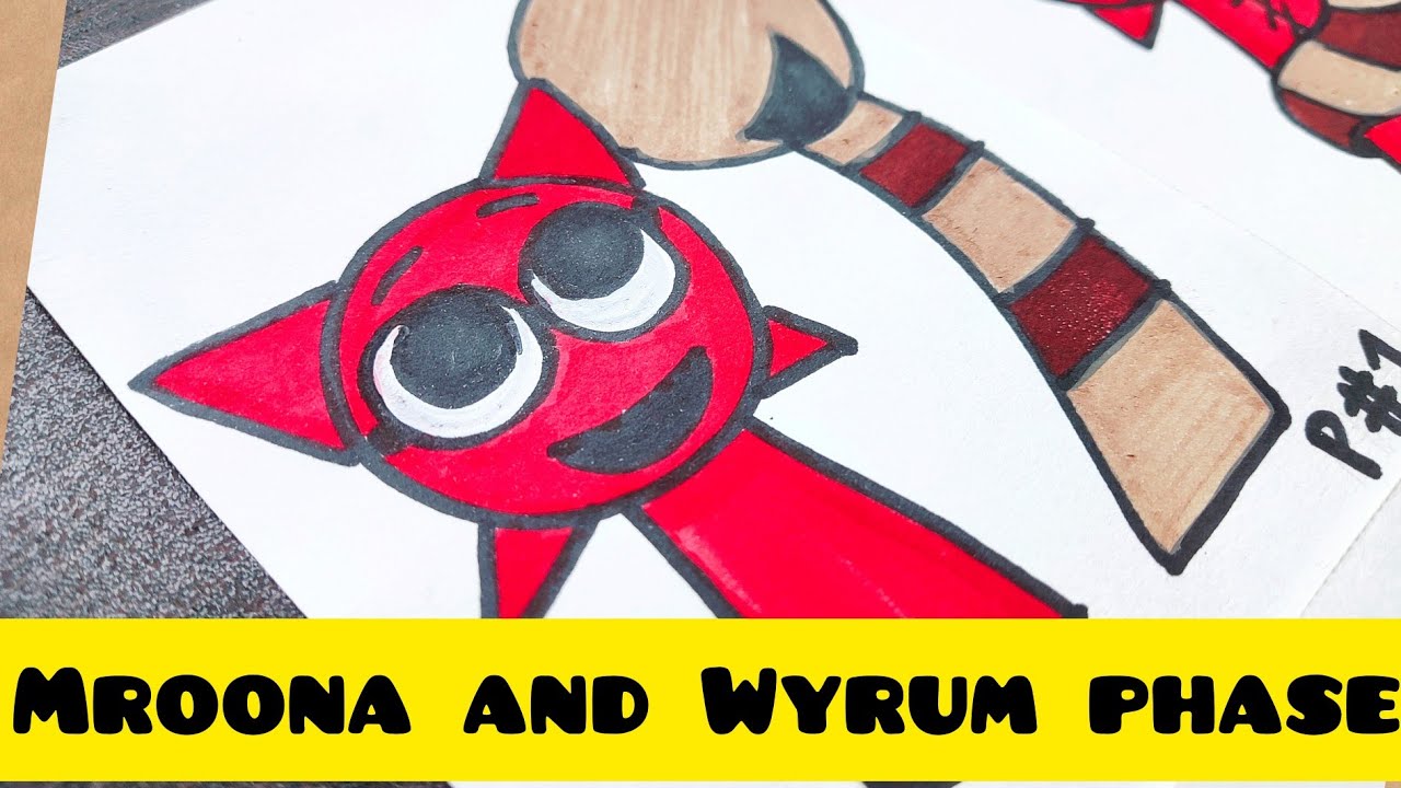 Draw Mroona and Wyrum phase 😱🤯.Use 0.2x speed 😰😰