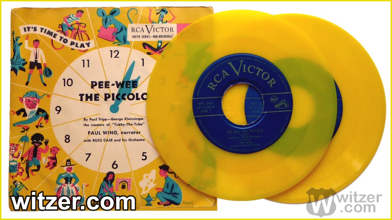 PEE-WEE THE PICCOLO (FULL) – Paul Wing - FIRST PRODUCTION 45 RPM on RCA VICTOR 9-JY player (1949)