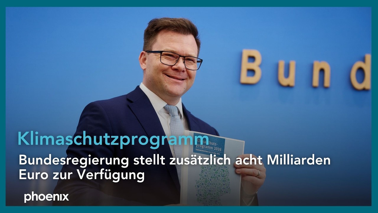 Aus der BPK: Bundesregierung stellt neue Klimaschutzziele vor | 25.03.2026