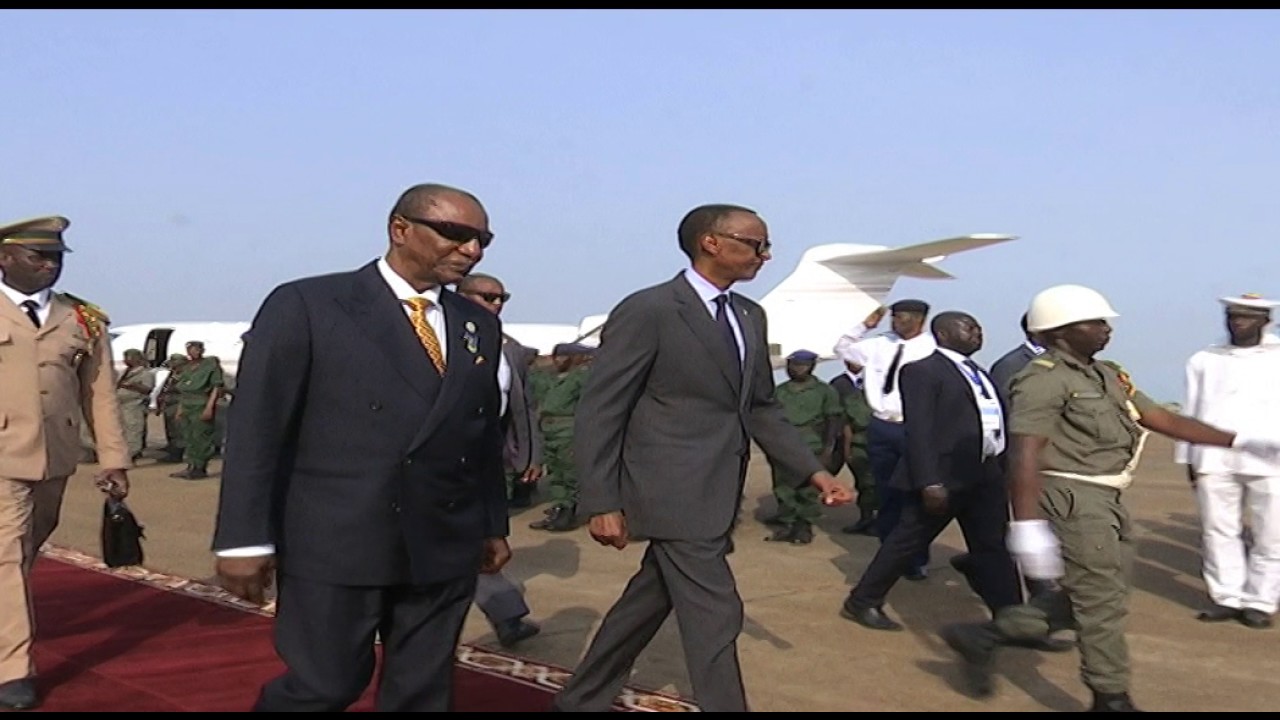President Alpha Conde welcomes President Kagame to Guinea | Conakry, 23 April 2017