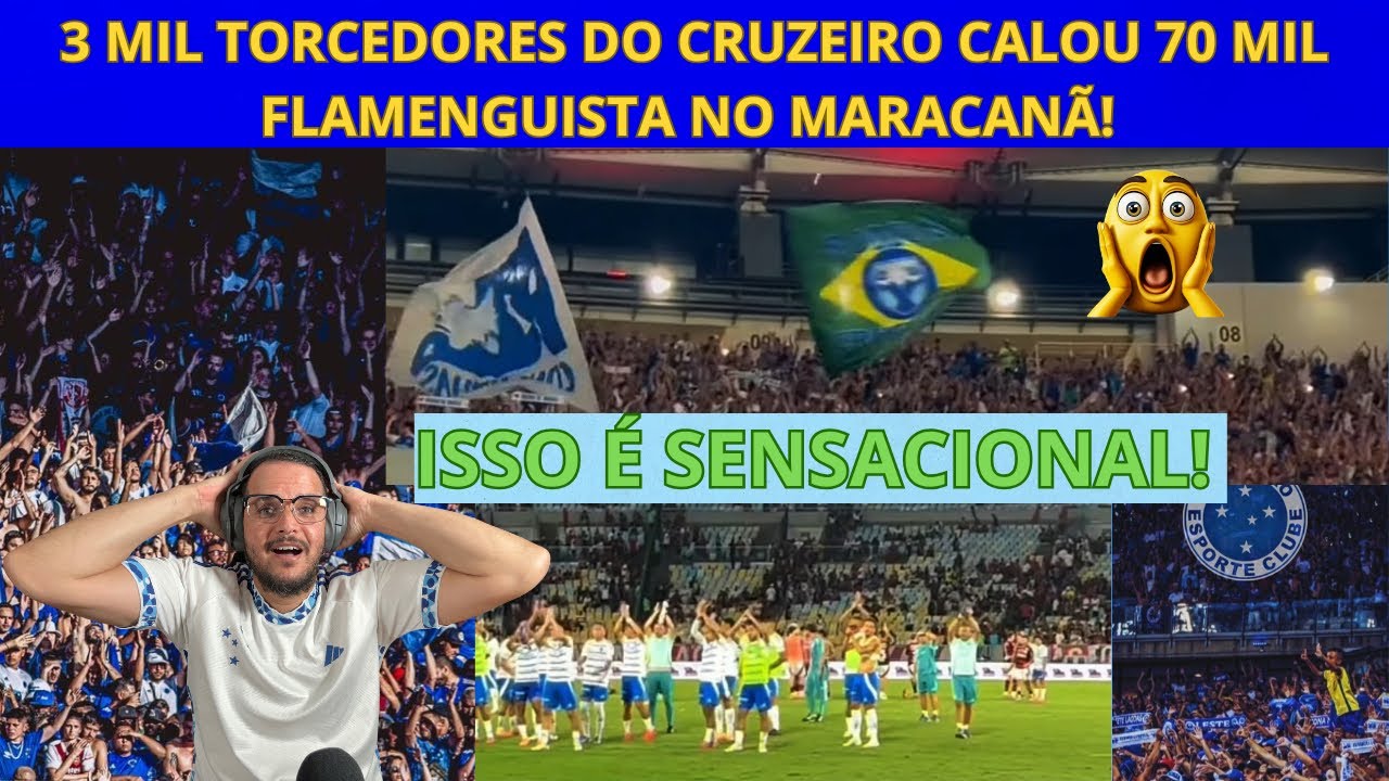 MAIS UMA VEZ SHOW DOS TORCEDORES CRUZEIRENCE NO MARACANÃ! 😱 CALANDO 70 FLAMENGUISTA!🔥⚽