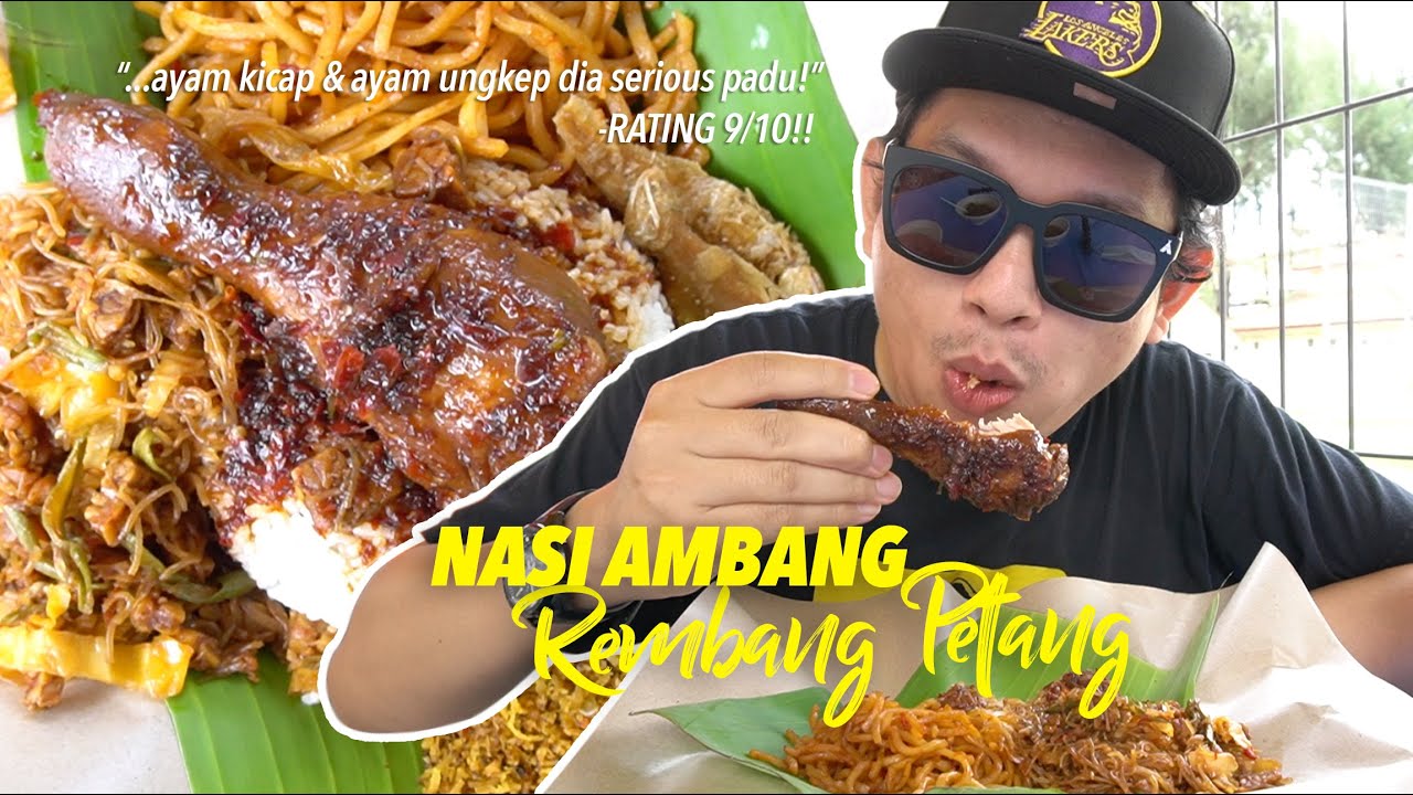 Makan Nasi Ambang Dengan Lauk Ayam Kicap & Ayam Ungkep. Padu Teruk!