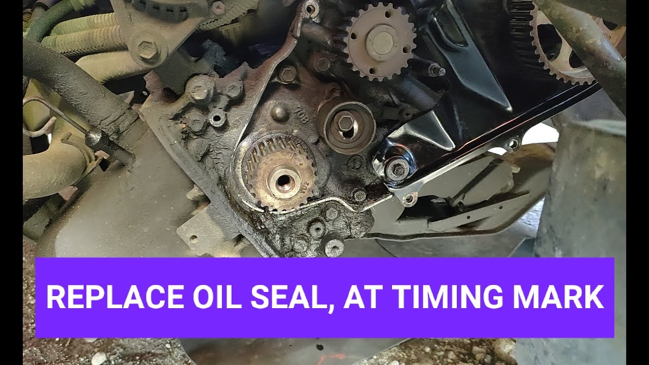 May oil leak sa timing belt banda ( Suzuki multicab)