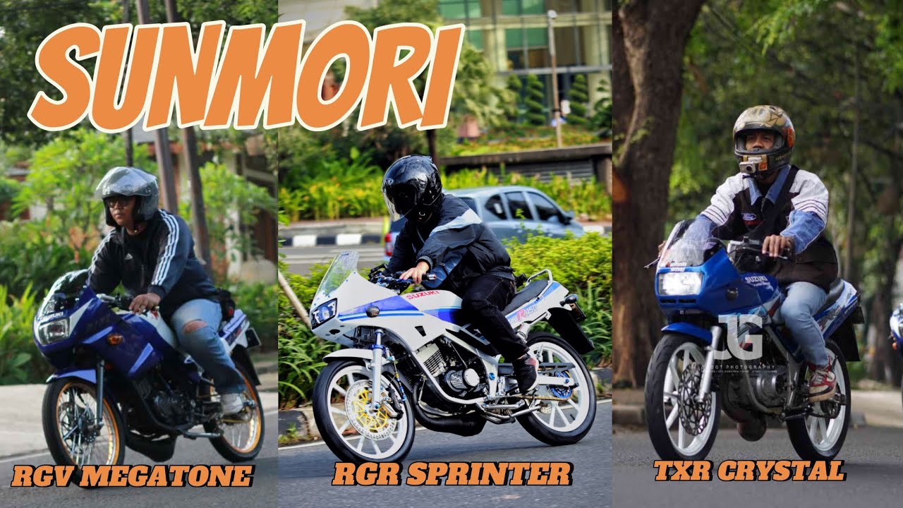SUNMORI SUZUKI RGR 150 - DRAMA HABIS BENSIN SAMPAI PUTUS RANTAI