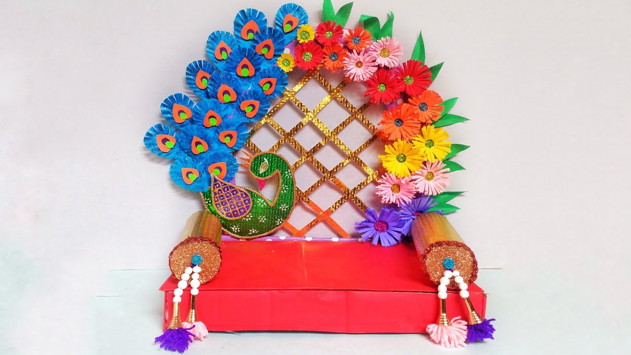 Eco-friendly Makhar Ideas | Ganpati Decoration Ideas For Home | Quick & Easy Ganpati Decoration Idea