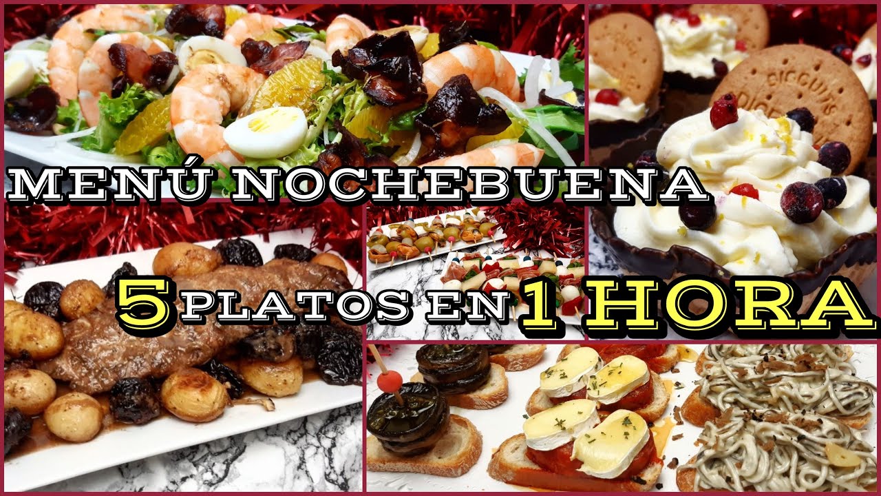 🎄MENÚ especial NAVIDAD, Nochebuena o FIN de AÑO. 5 platos en SOLO 1 HORA. LOW COST y facilísimo.