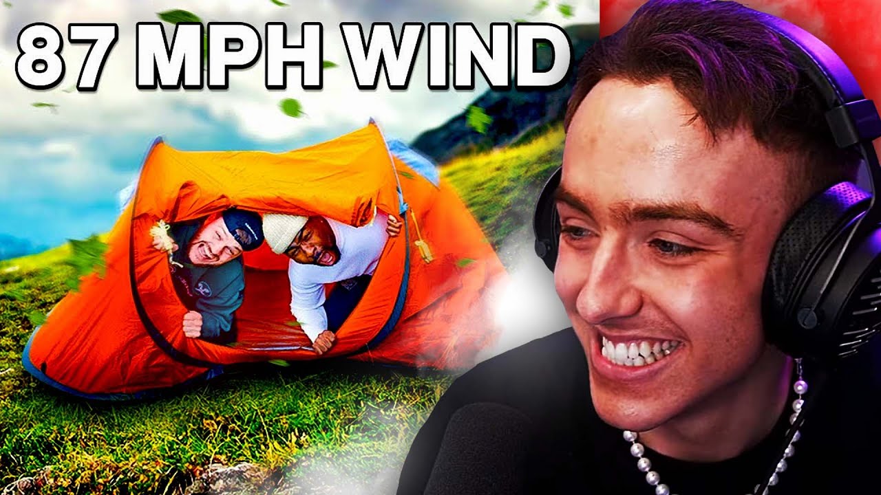 BrodieTV Reacts to TGFbro 'Worst Rated Tent vs UK's Biggest Storm'