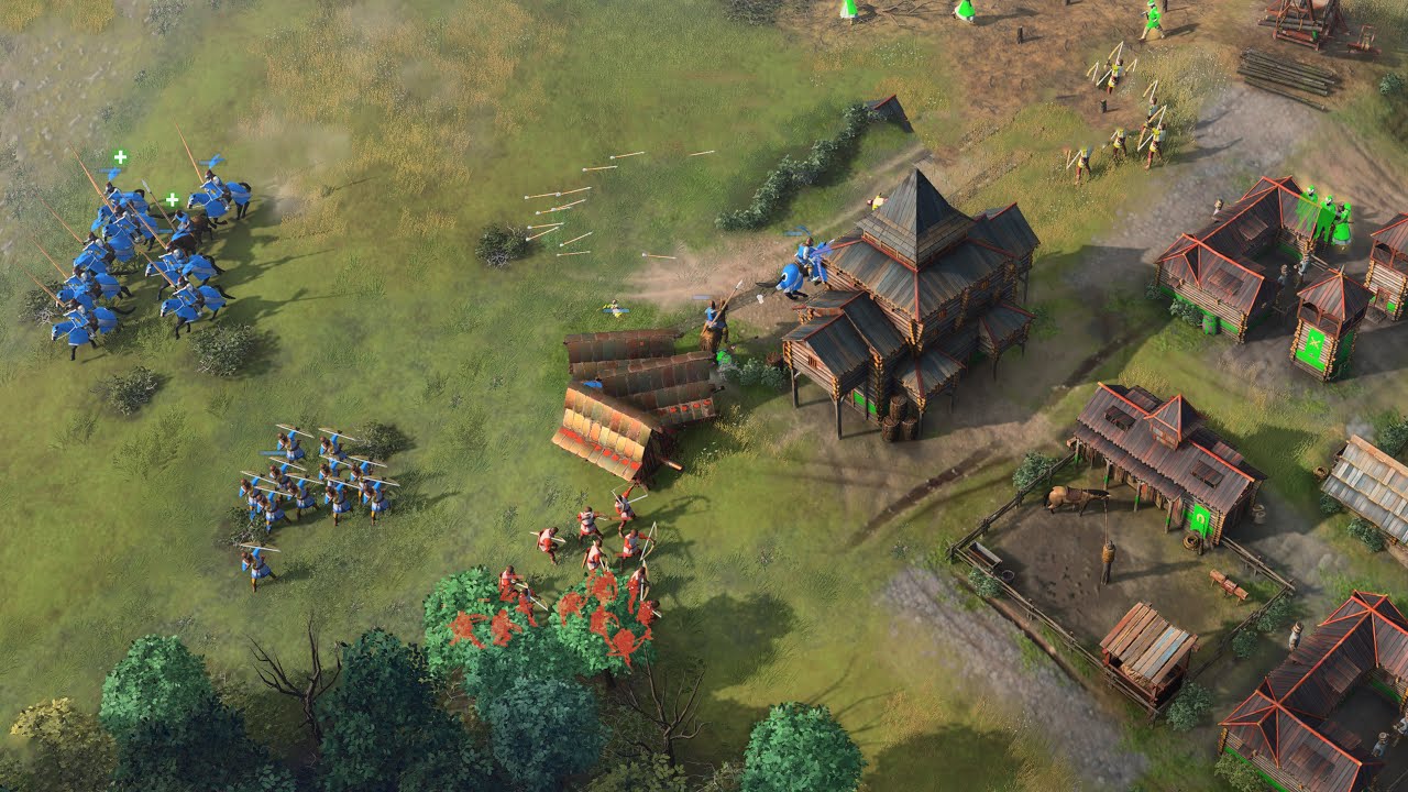 Age of Empires 4 - 2v2 IT TAKES TWO TO DEFEND A RUSH | Multiplayer Gameplay