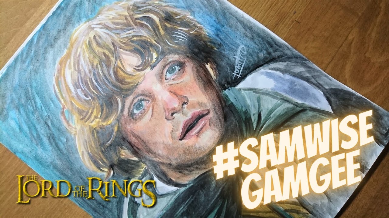 The Lord of the Rings is #SamwiseGamgee in Portrait Water Brush!