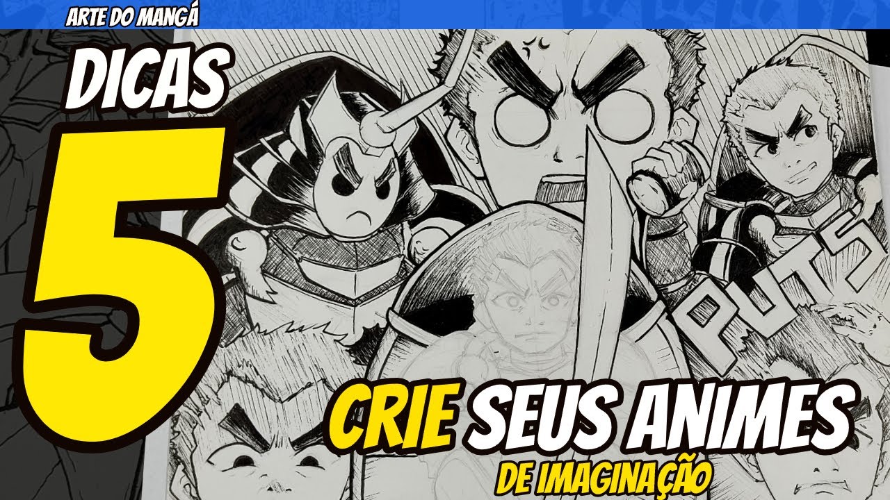 Como CRIO E desenho meus PERSONAGENS DE ANIME ( 5 DICAS)