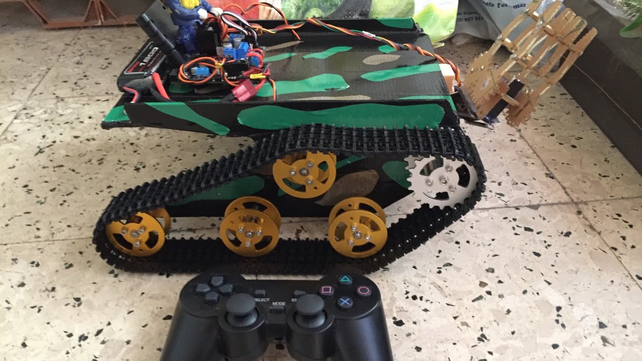 Arduino Robot Tanque Oruga de aluminio y metacrilato 2( Robot Tank Aluminum caterpillar)