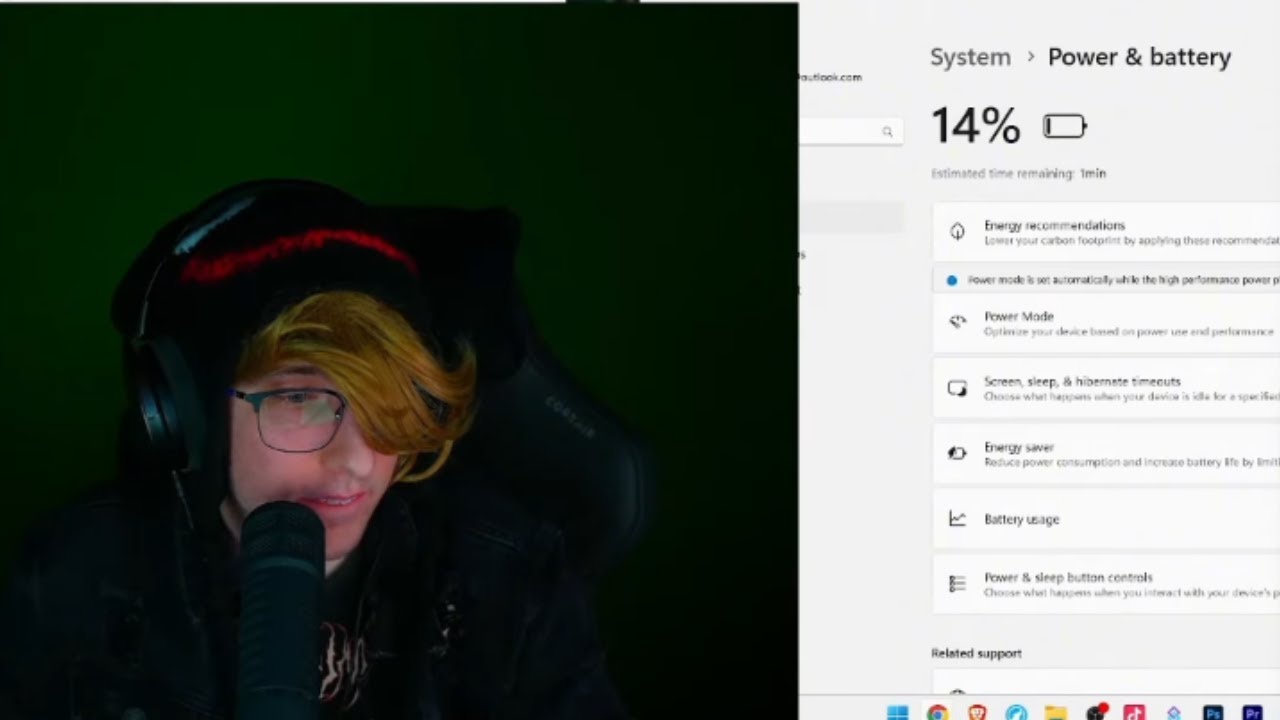 KreekCraft loses power on stream...
