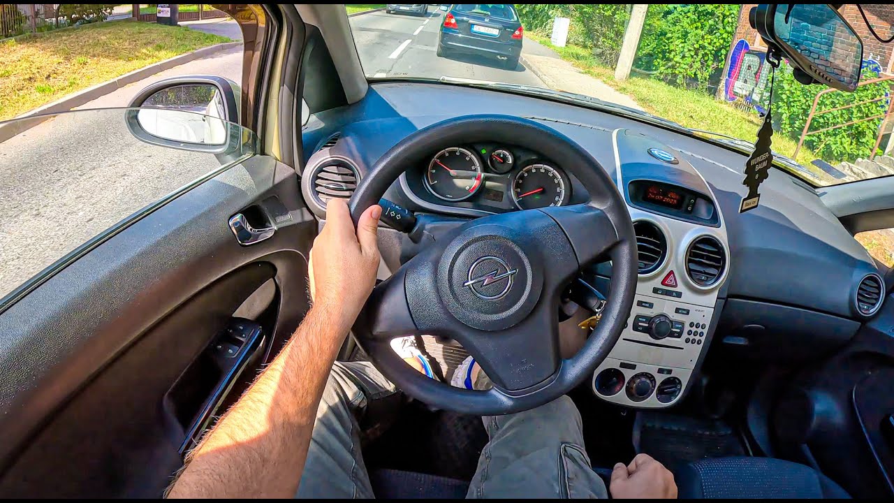 2008 Opel Corsa D [1.0  60HP] |0-100| POV Test Drive #1786 Joe Black