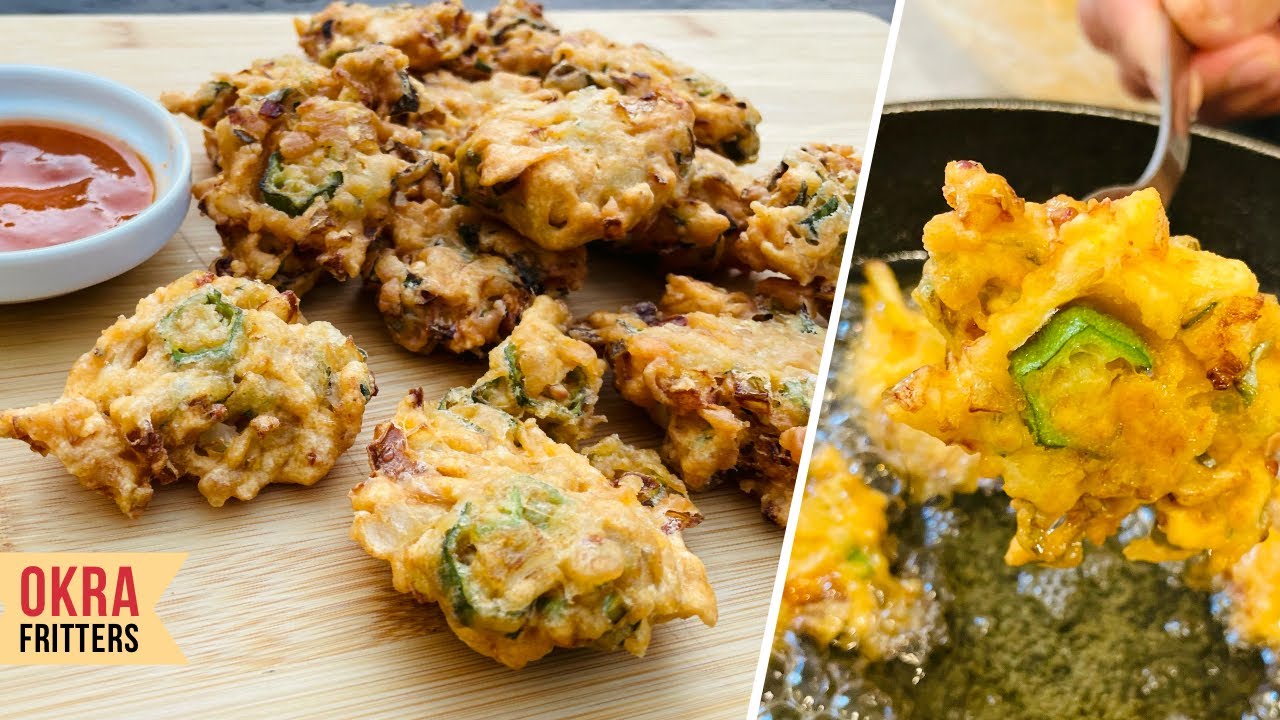 Okra/Bhindi Fritters | Easy Quick Recipes for Snacks or Iftar