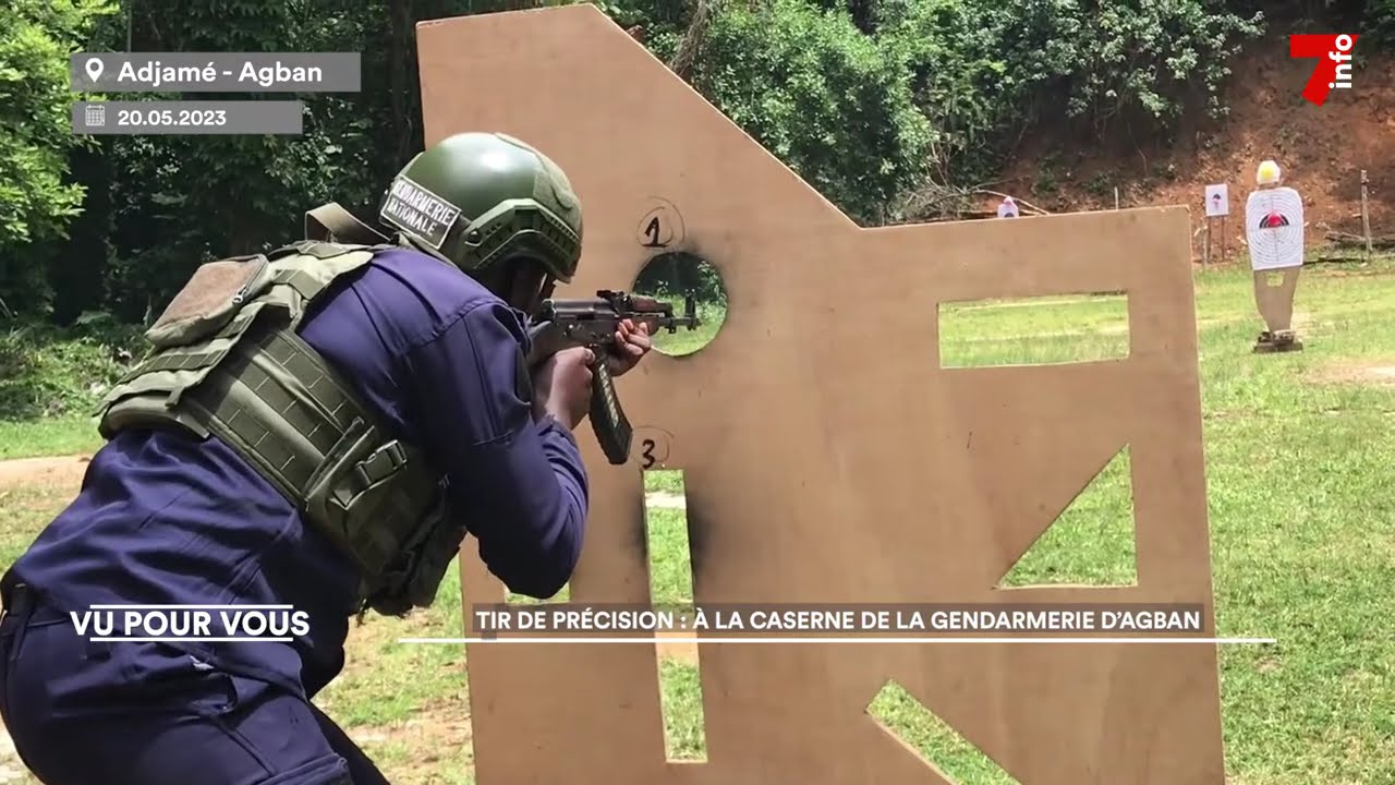 Gendarmerie d'Agban : exercice de tir de précision à la caserne