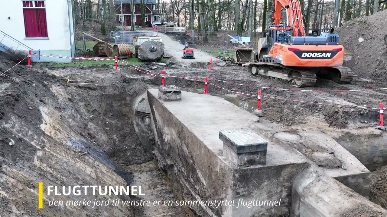 Hemmeligt WWII tysk kommandocenter udgravet ved Silkeborg Bad   Part 1