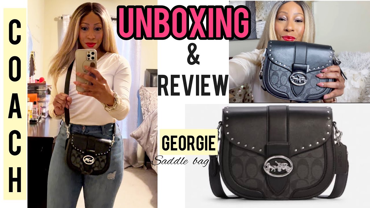 Coach “Georgie” Saddle Bag 📦 Unboxing and Review  #coach #handbag #unboxing