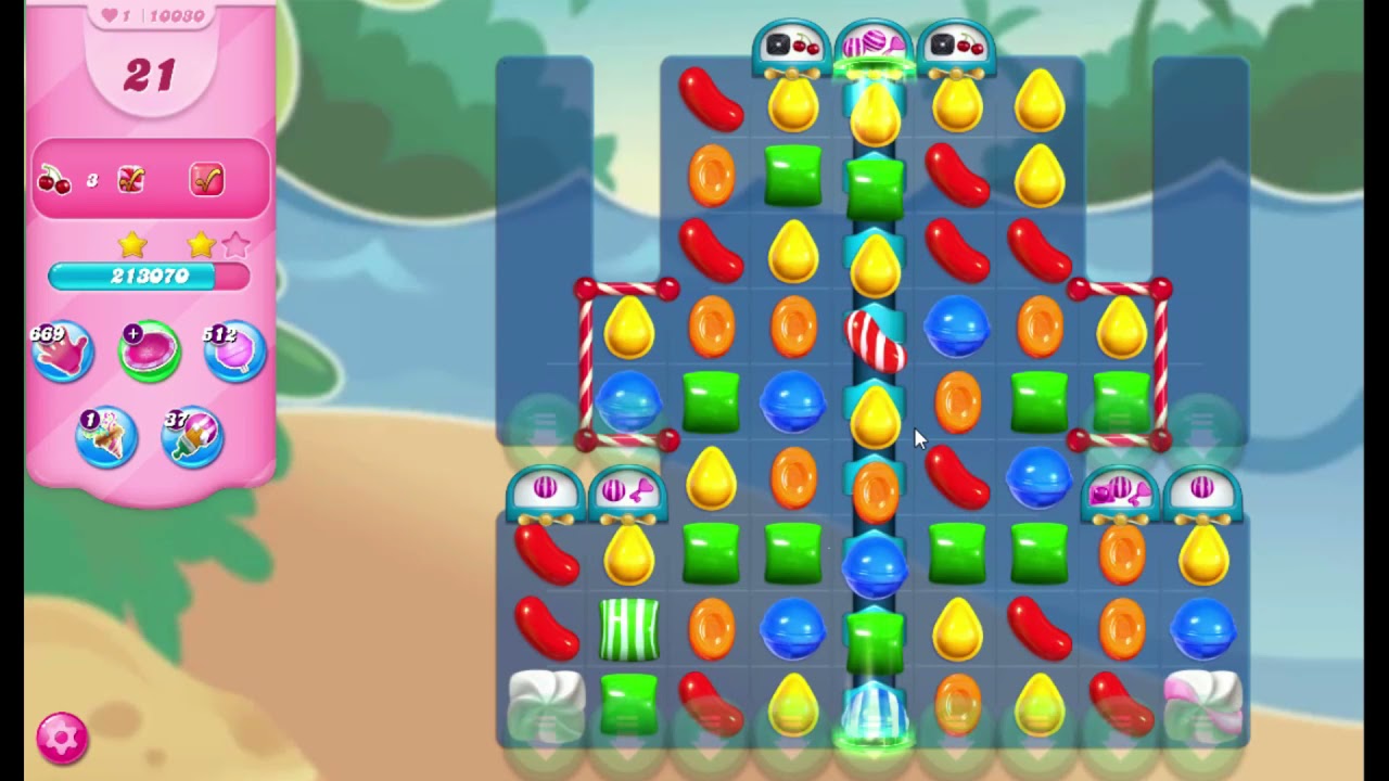 Candy Crush Saga Level 10030 Glitch Only 1 Cherry
