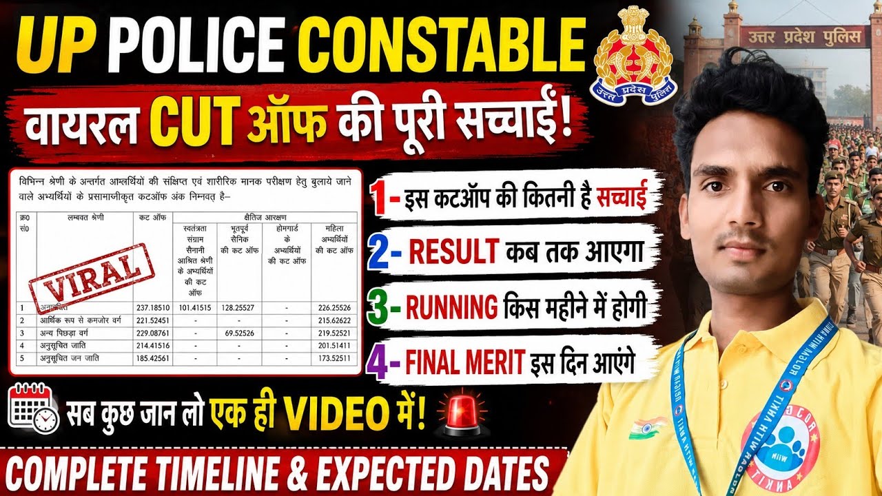 UP Police Constable Viral Cut Off 2026 😱 | इस कटऑफ की कितनी है सच्चाई? | Expected Cutoff | #uppolice