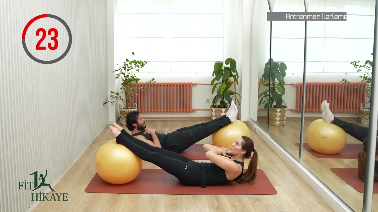 Stability Ball Abs Workout | Tüm Karın Bölgesi