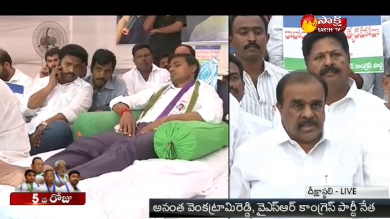 Anantha Venkatarami Reddy Speech || YSRCP MPs Hunger Strike At Delhi