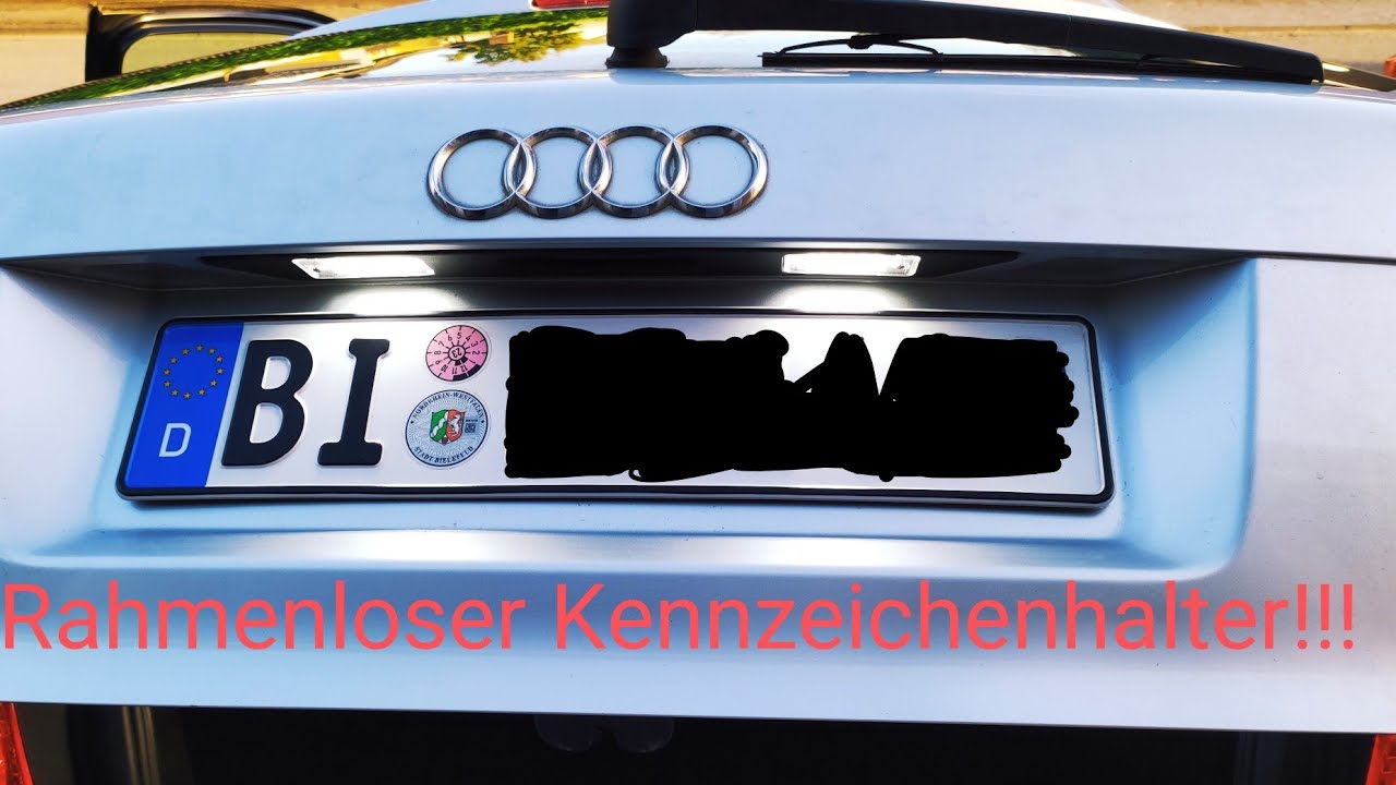 Klett / Rahmenloser Kennzeichenhalter