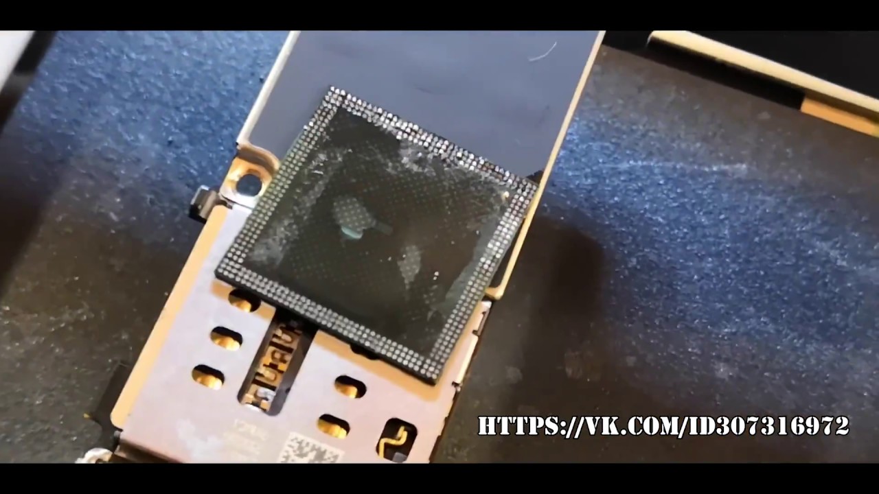 Ремонт iPhone 6s, reballing CPU A9, кидаем квартет на другую доску, часть вторая