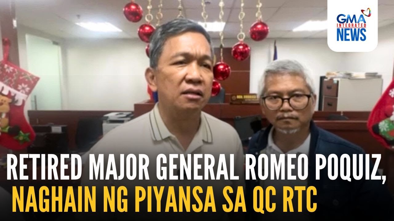 Retired Air Force Major General Romeo Poquiz, naghain ng piyansa sa QC RTC | GMA Integrated News