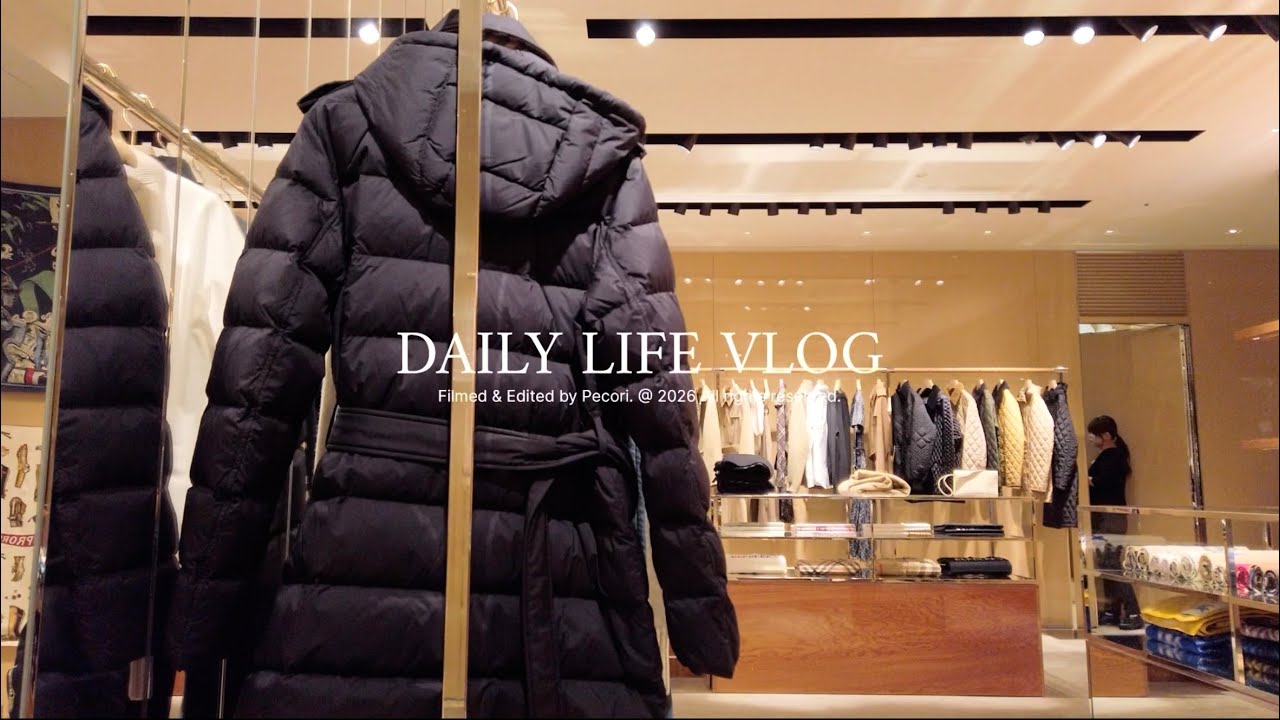 VLOG │ 都内OL冬の4日間❄️購入品,銀座ディナー,Burberry