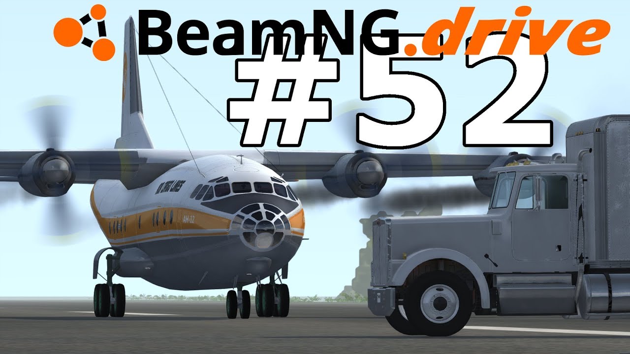 BeamNG.drive (#52) - OGROMNY SAMOLOT Z KOMORĄ NA POJAZDY ✈️