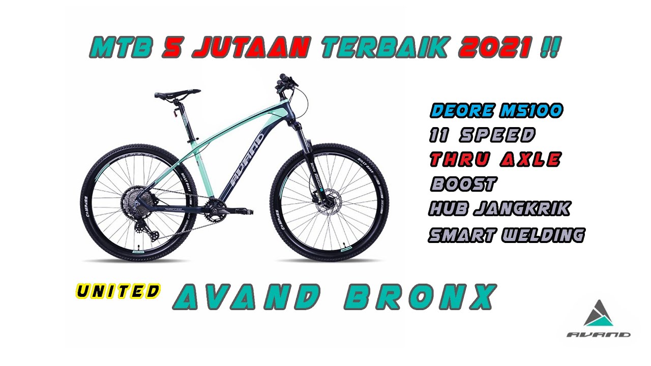 UNITED AVAND BRONX 11 SPEED | DEORE 11 SPEED TA BOOST JANGKRIK SEMUA ADA
